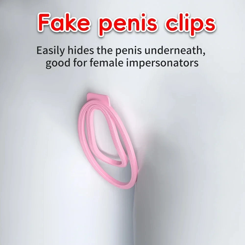 Upgrade UFU Clip Male Cock Cage Inner Pants Clip Rear Court Toys Mimic Female Clitoris Adult Erotic Toys