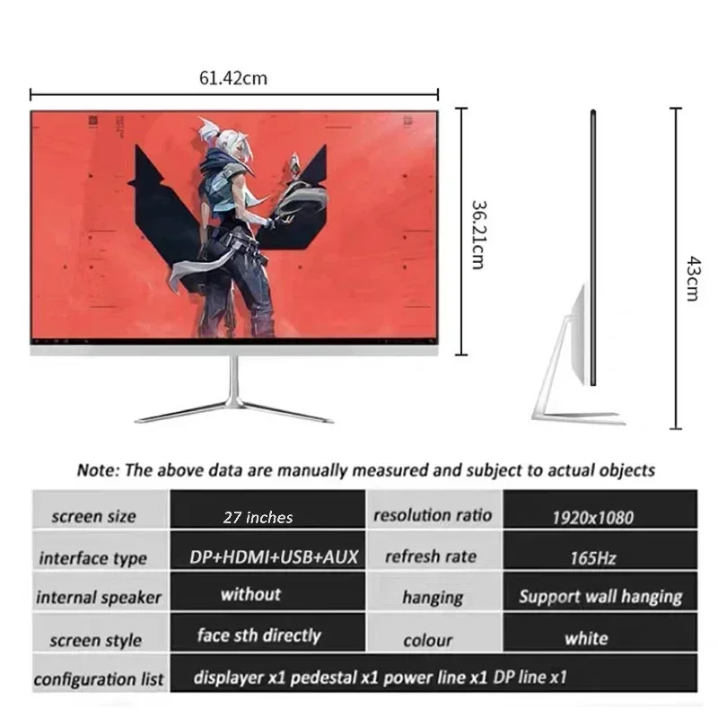 FreeSync G-Sync ȣȯ LED ũ ǻ ÷, ̹ , FHD 1920x1080, 165Hz, 1ms, 27 ġ