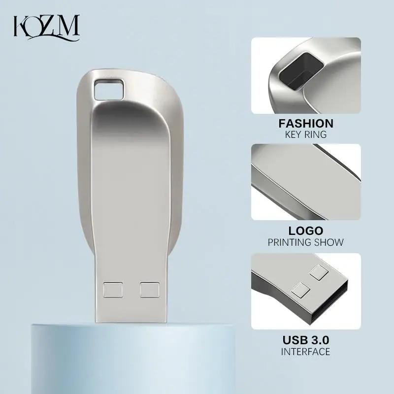 New Usb 3.0 2TB Zinc Alloy Pen Drive 1TB Usb Flash Drives Pendrive Waterproof Memoria Flash Disk Stick