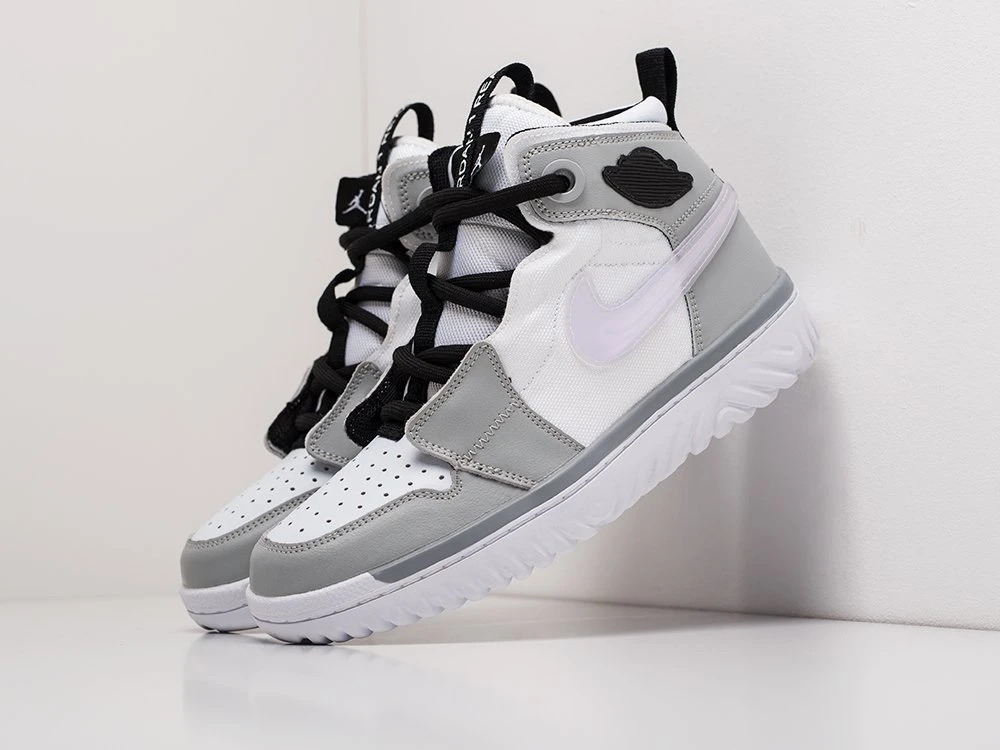 cristal logo A rayas Zapatillas Nike Air Jordan 1 react high, color gris, demisezon|Calzado  vulcanizado de hombre| - AliExpress