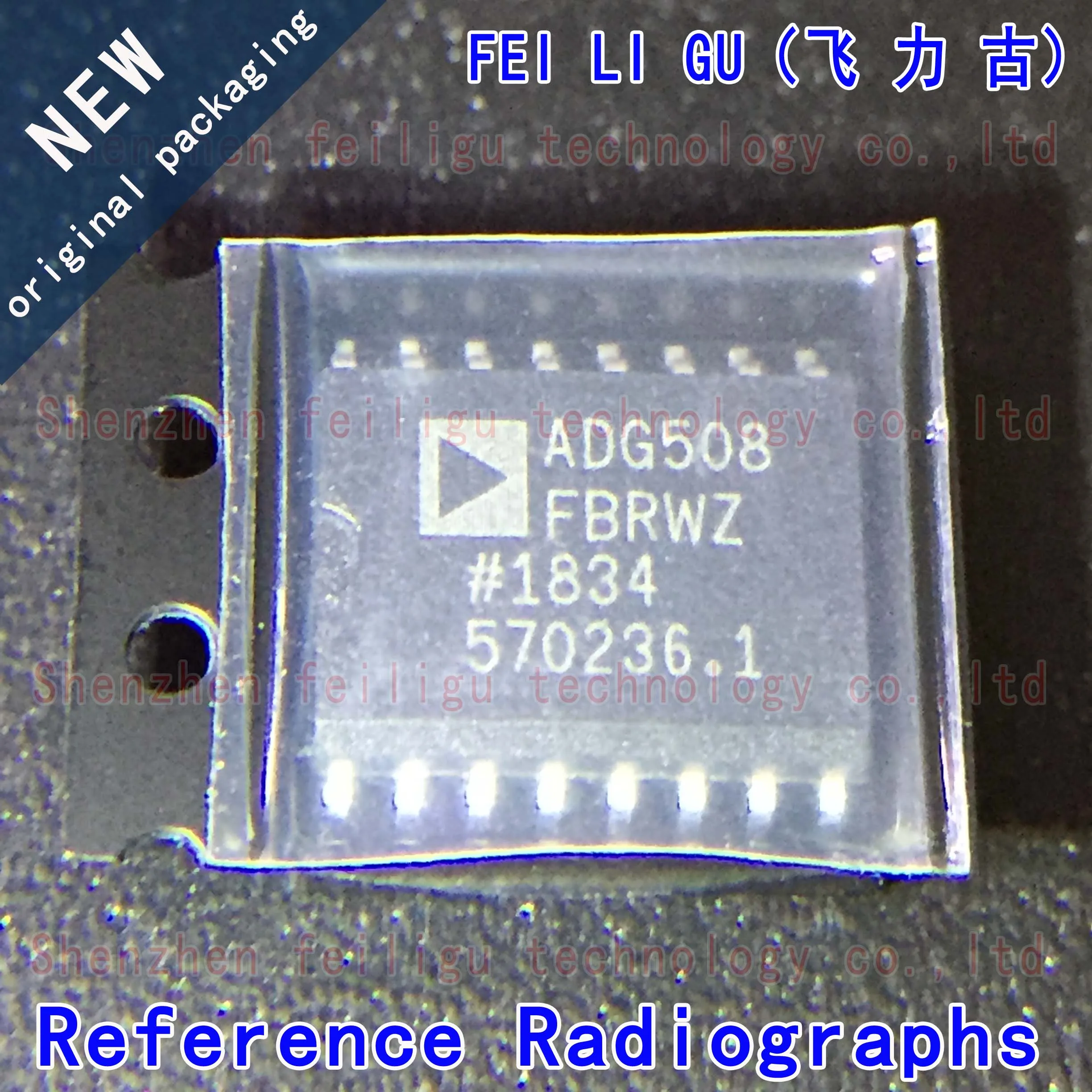 100% New original ADG508FBRWZ-REEL ADG508FBRWZ ADG508FBRW ADG508 Package:SOP16 Analog Switch/Multiplexer Chip
