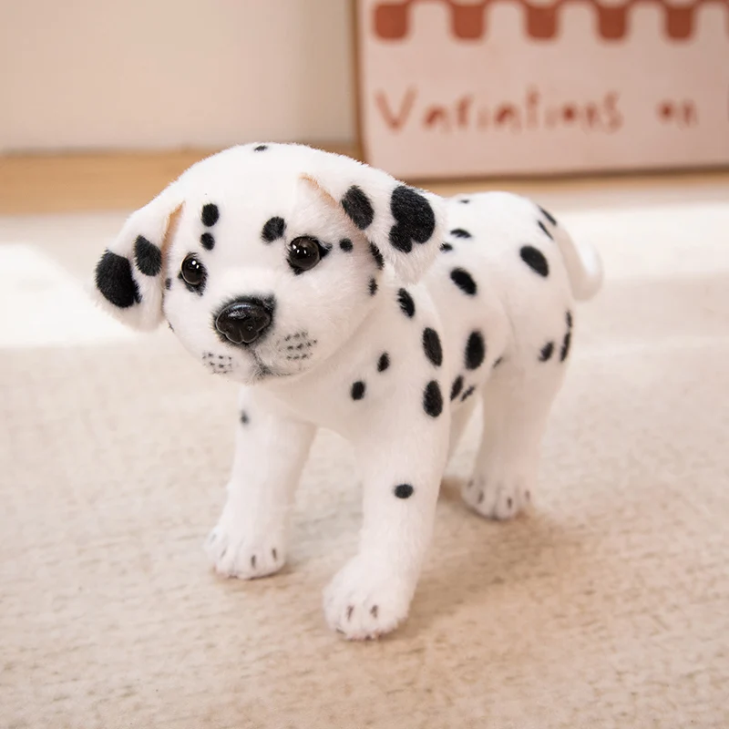 thumbnail image 1 of Nuevo juguete de peluche de perro dálmata, lindo cachorro beagle realista de peluche, muñeco de decoración para el hogar, regalo de cumpleaños para niños de alta calidad, 1 of 5