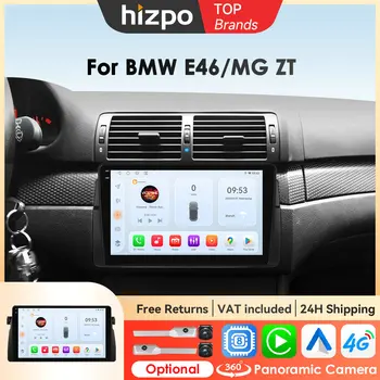 Radio de coche Hizpo 2 Din Android para BMW E46 M3 318/320/325/330/335, reproductor multimedia de vídeo, GPS, 4G, Carplay, unidad principal estéreo para coche, 9 pulgadas 1