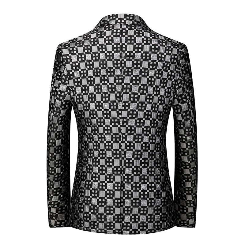 남성용 비즈니스 파티 세트 재킷, 블랙, 그린, 레드 패션, 남성 웨딩 댄스 자카드, 슬림핏 블레이저 코트, 신제품