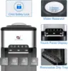 Cooler Dispenser Built-in Ice Maker Countertop,3-in-1 Portable Ice Machine 44lbs Daily,Top Loading 5 Gallon Water Dispenser w. C 5