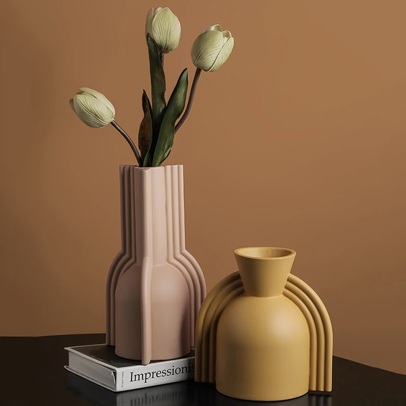 

Living Room Vase Nordic Luxury Flower Coffee Table Minimalist Office Vintage Decor Funky Vase Aesthetic Vasi Per Fiori Home Item