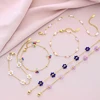 96118-948d38.jpg Bracelet pétale de cristal fait à la main, mignon, haut de gamme, perles de verre colorées, bijoux en acier inoxydable pour femmes, été 2025