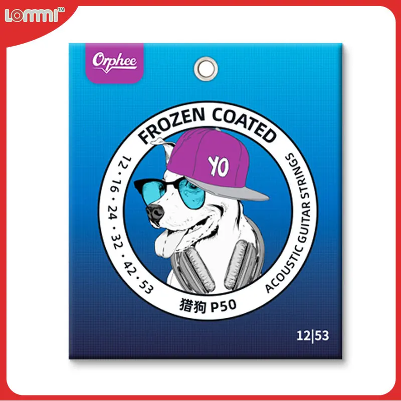 

Orphee Acoustic Guitar Strings Set P50 Series Frozen Strings Nano Coated Antioxidant Sensitive And Quickly Good Rust Resistance