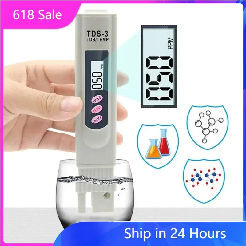 Water Tester Water Quality Detector 2-in-1 PPM Water TDS Meter