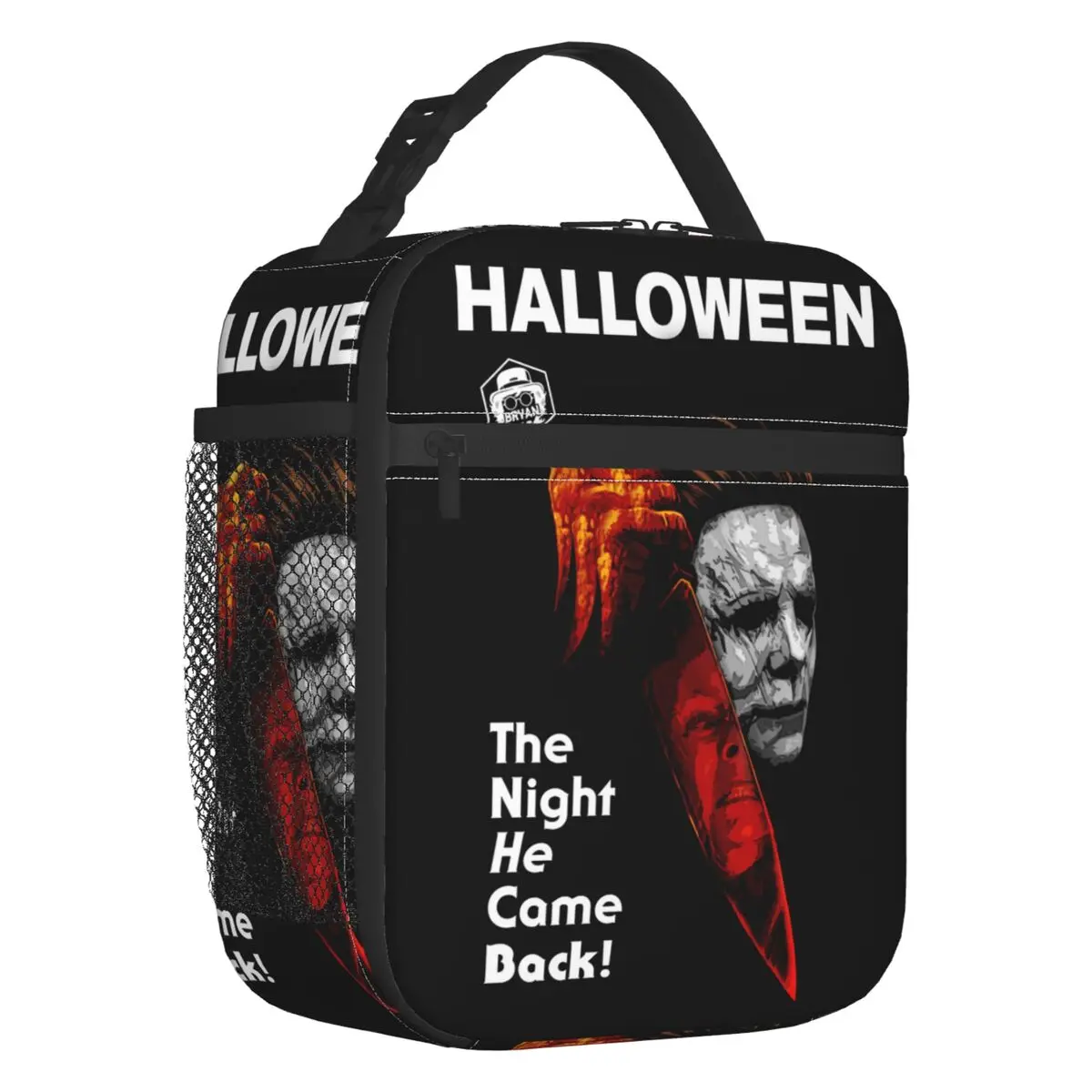 CustomMichaelMyersKnivesLunchBagMenWomenCoolerWarmInsulatedLunchBoxesforAdult