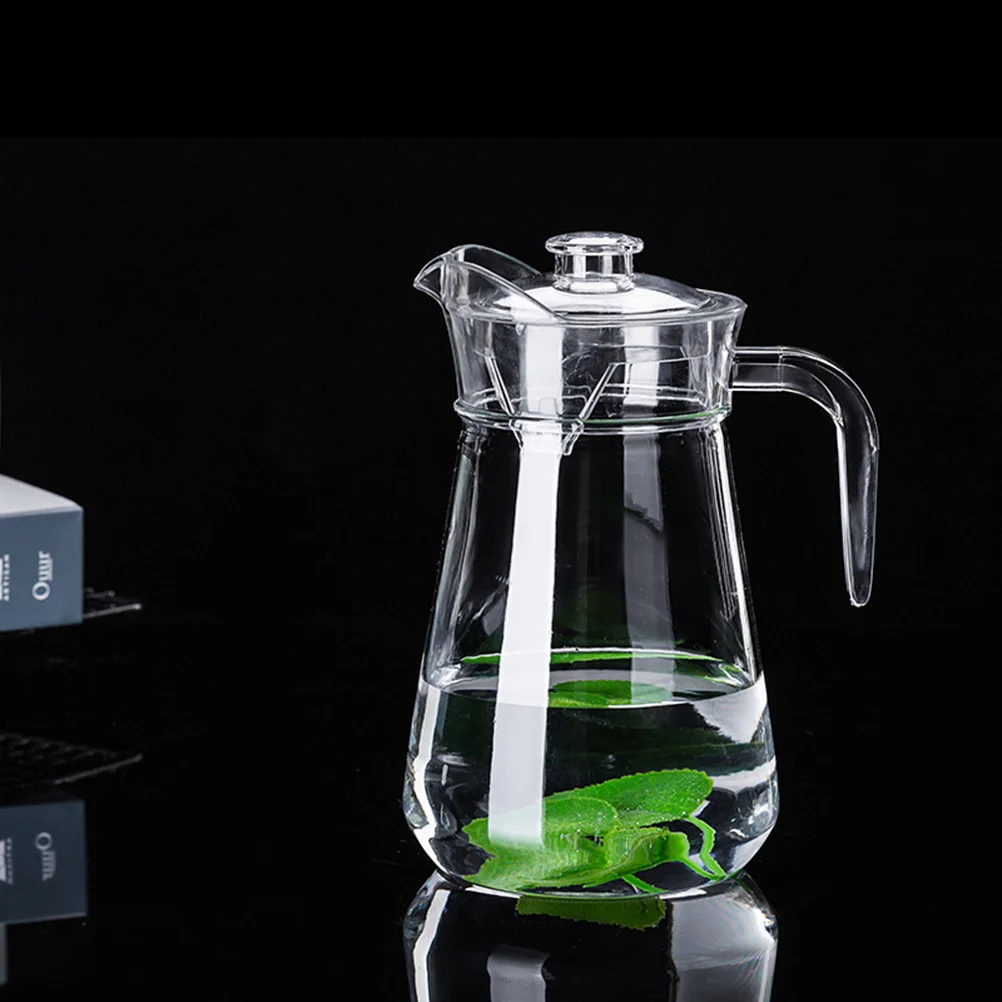 Glass Drinking Bottles Lids Plastic Water Pitcher Carafes Orange Juice Big Fridge Drinking
