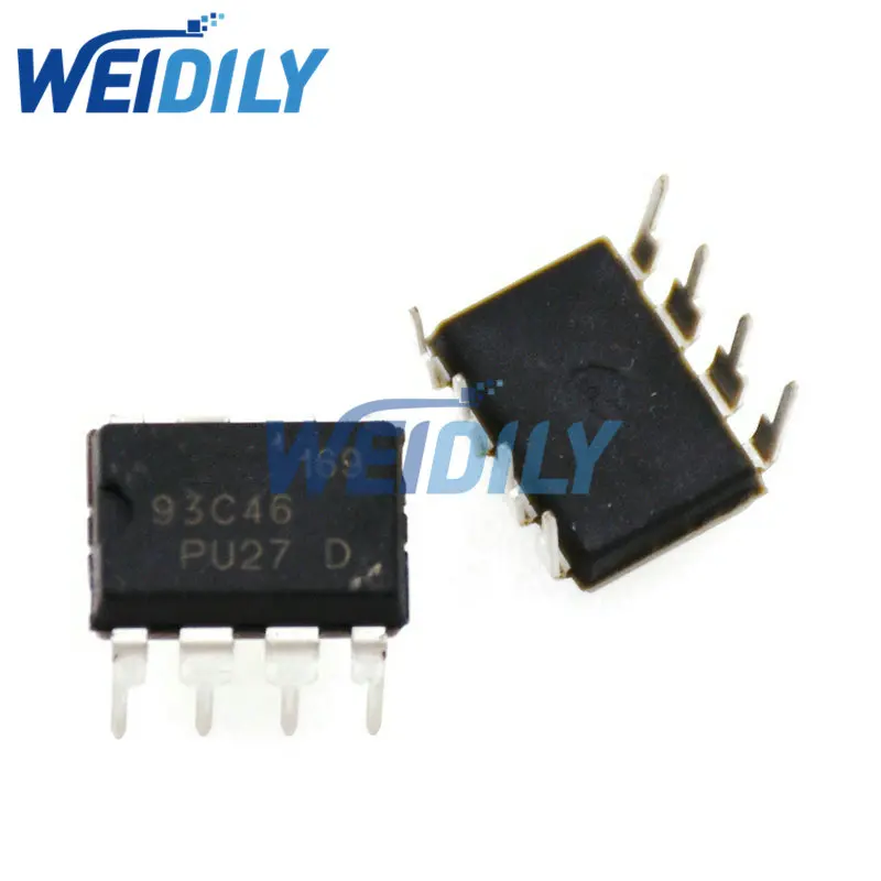10 шт. AT93C46 93C46 DIP-8 EEPROM 64x16 Dip8 IC новый | Электронные компоненты и принадлежности