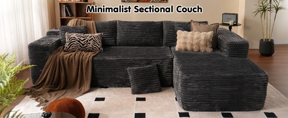 Cloud Sectional Couch with L-Shape Chaise