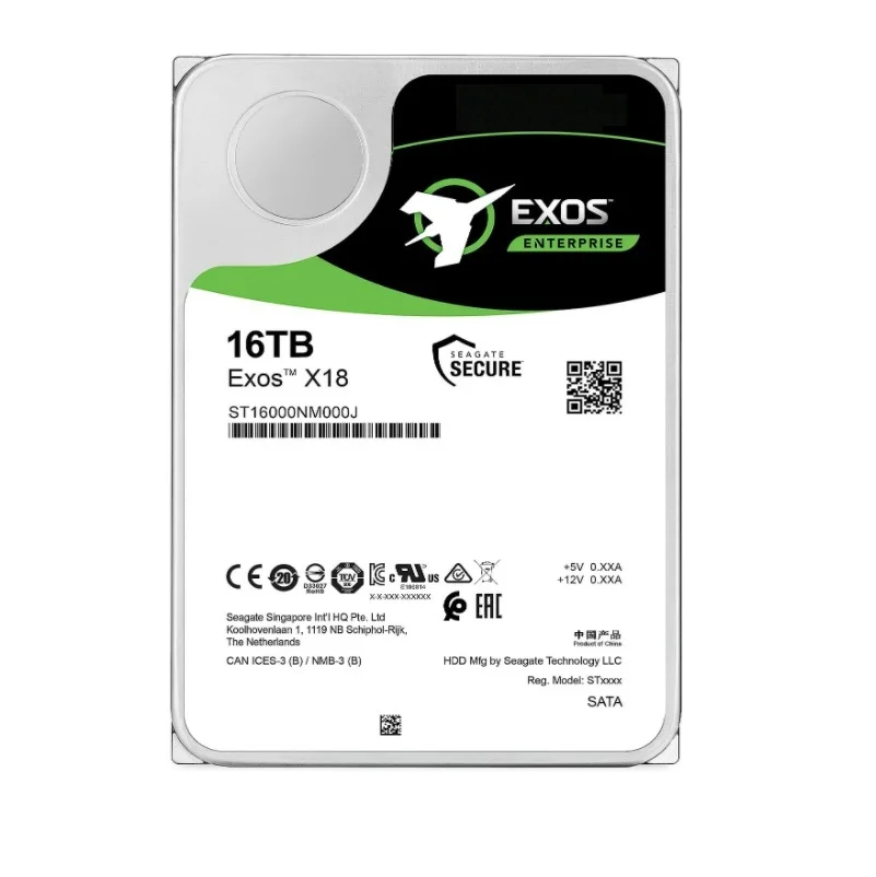 18TB HDD Exos X20 ST18000NM003D 16TB 14TB 7200 RPM SATA 6Gb/s 256MB Cache 3.5-Inch 18T Enterprise Server PC Hard Disk Drive