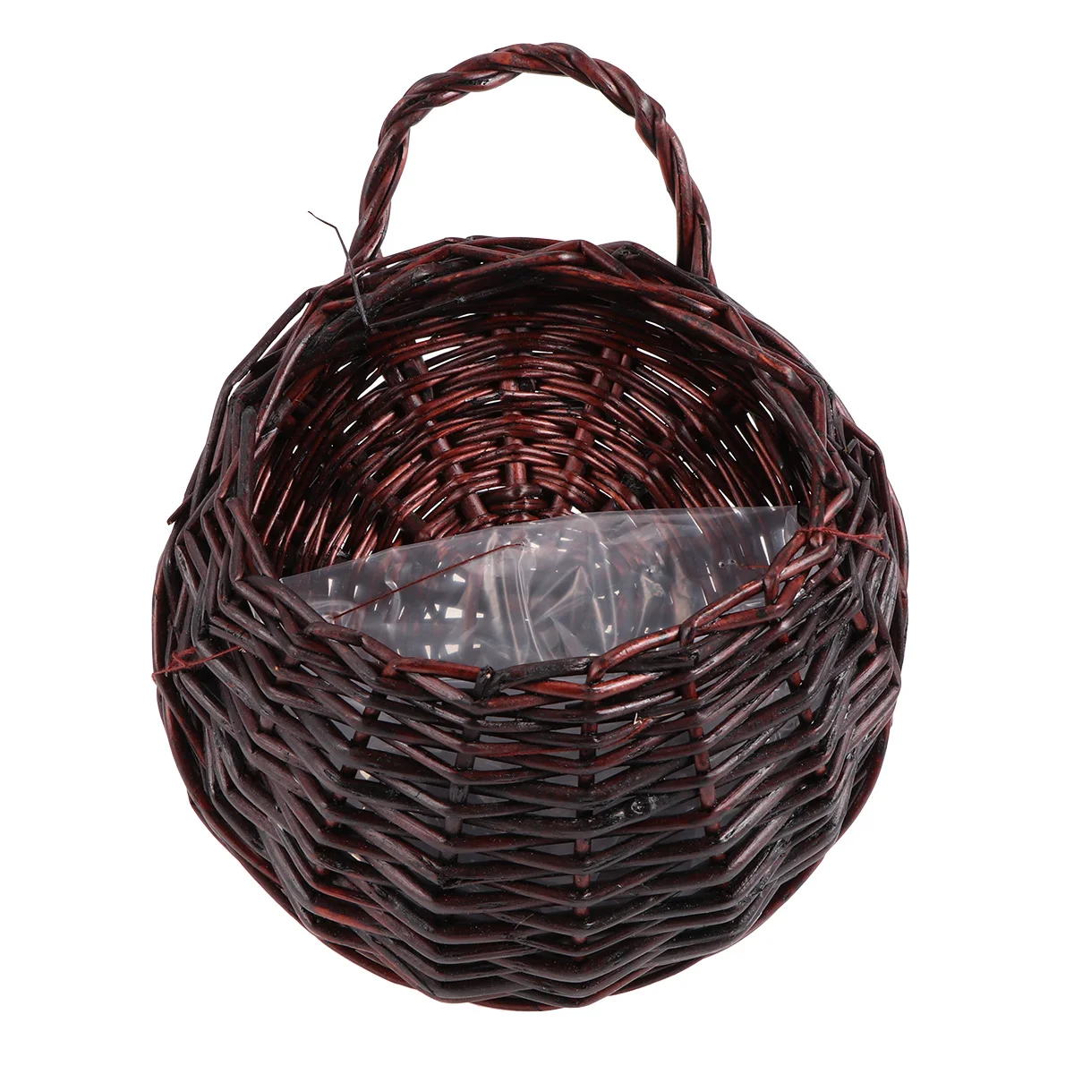 

Wall Hanging Basket Rattan Flower Pot Decorative Basket Flower Planter Holder Indoor Outdoor