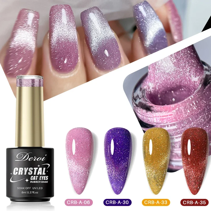 CNAILS 8ml Cat Eye Nail Gel Polish First Gel UV Soak Off Polish Glitter Semi Permanent Magnetic Nail Art No Need Base Coat nail gel nail polish