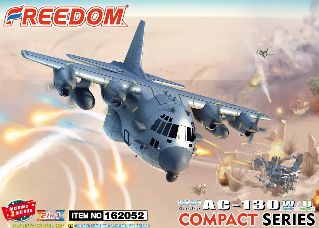 Freedom Model Kit 162052 USAF AC-130W/U Gunship (Compact Series