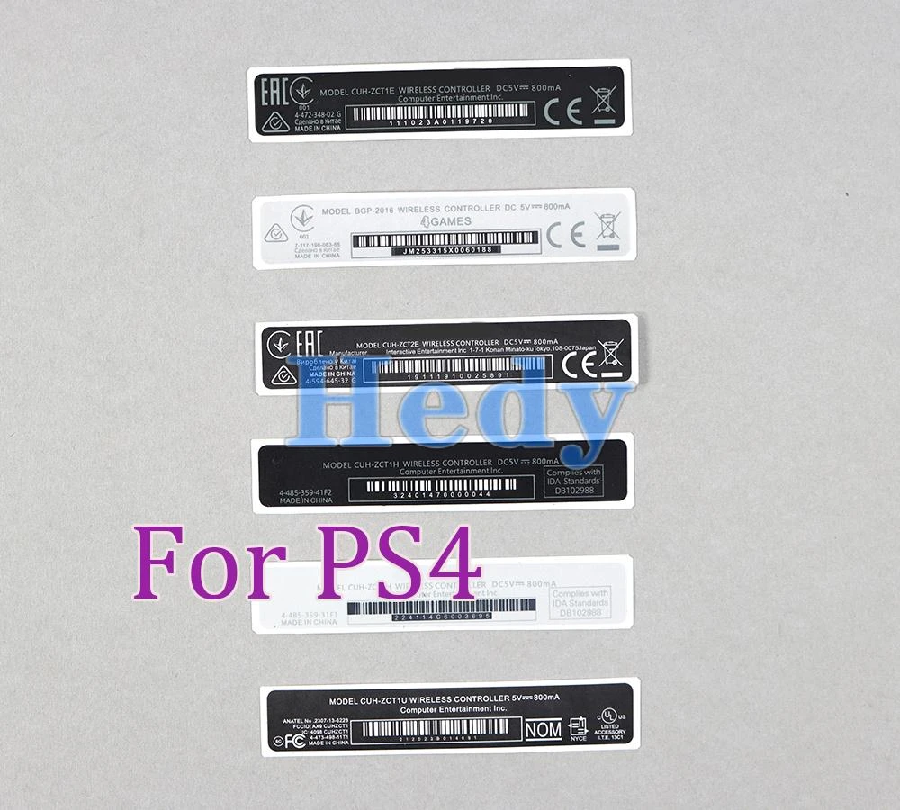 5pcs For Playstation 4 Ps4 Controller Housing Shell Slim Back Sticker Lable Seals For Ps4 Handle Barcode Stickers Accessories Aliexpress