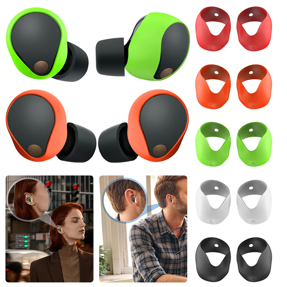 5 Paia Di Auricolari In Silicone Cover Anti-Slip Ear Tips Cover Accessori 5 Color Ear Caps Sostituzione Per Cuffie Sony Wf-1000Xm5