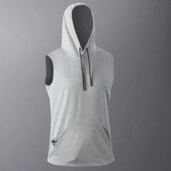 Quick - Dry Black Gym T - Shirt with Hoodie - Summer Streetwear Fashion - XXXL USA SIZE (2503   Grey)