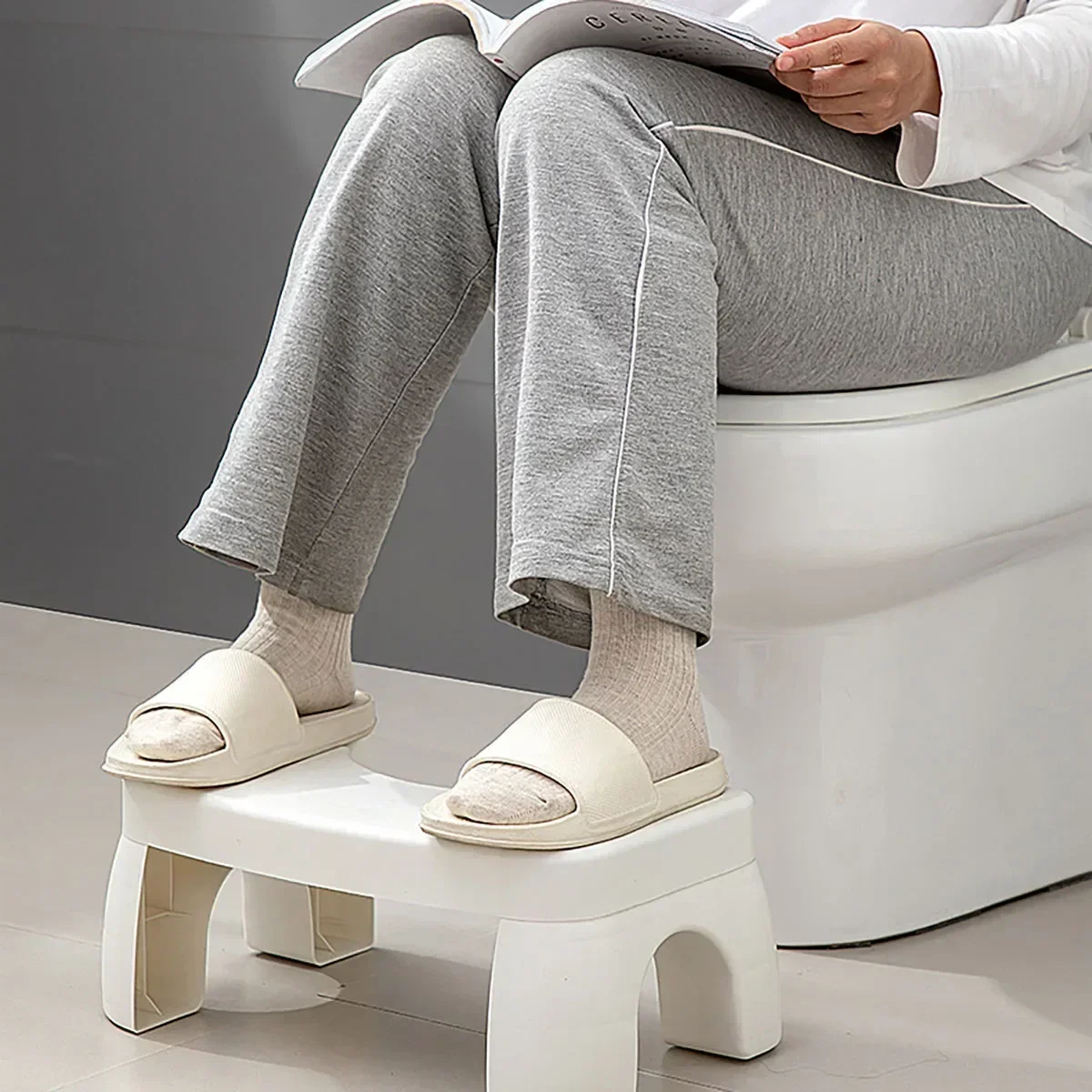Toilet Stool Footstool Non-slip