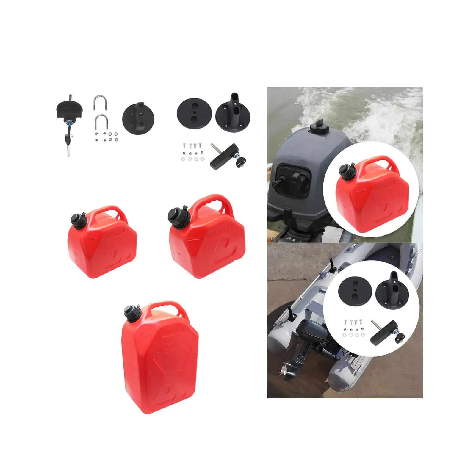 Generic Fuel Oil Tank Bracket Lock Easy to Install Fuel Gas Tank Pack Mount Lock Fuel Tank Barrel Mount Lock Gas Can Mount