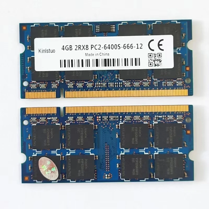 Memória Ddr2 do Portátil dos Ram 4gb 800mhz Ddr2 4gb 2rx8 Pc26400s-66612 Sodimm 1.8v do Caderno Memoria - Imagem 4