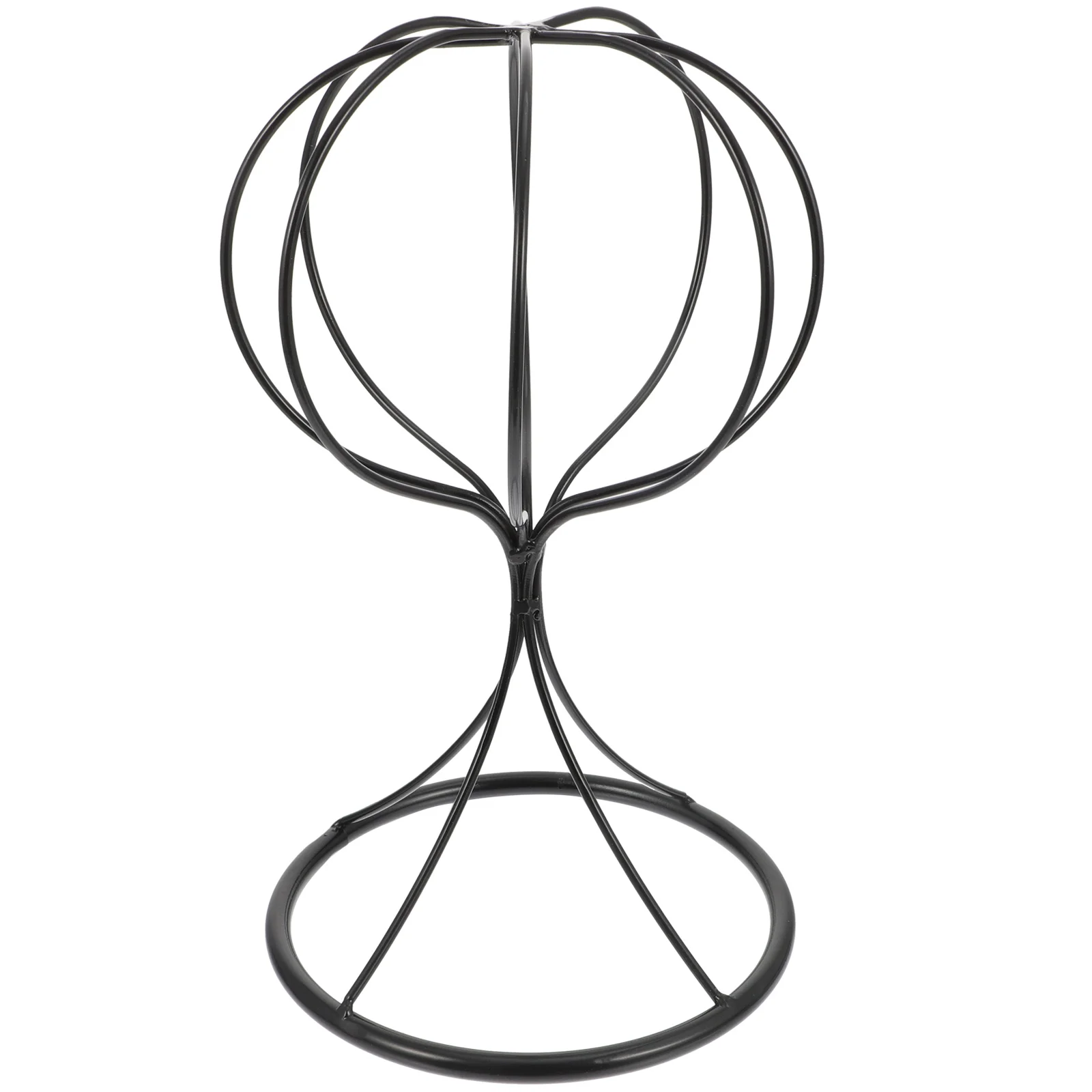 

Modern Metal Hat Stands Adjustable Hat Cap Rack Wigs Holder Retail Display Stand Hat Organizer for Home Store 27 5cm Black