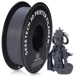 Geeetech Frosted Texture Matte PLA Filament, 1.75mm, 1kg Spool, 3D Printing Material, Vacuum-Sealed Packaging (Matte Dark grey)