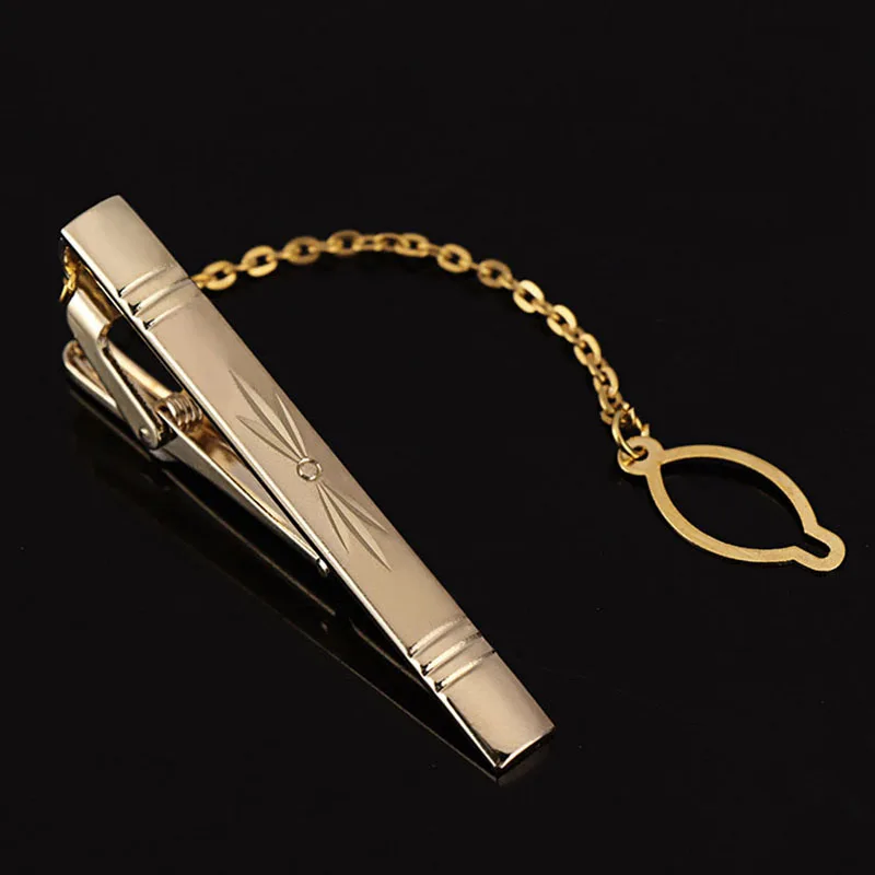 Men Metal Simple Necktie Buckle Gold Color Tie Bar Clasp Clip Clamp Pin Ties Stainless Steel For Business Clasps Fashion Wedding tie clips