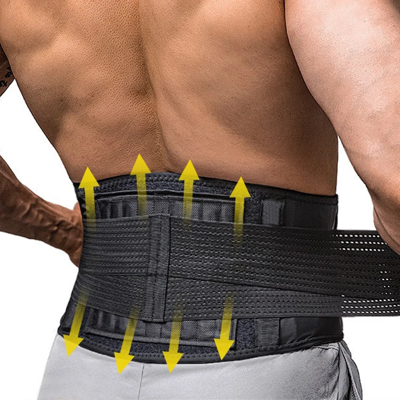 Medical Elastic Back Brace Waist Spine Support Lumbar Herniated Disc