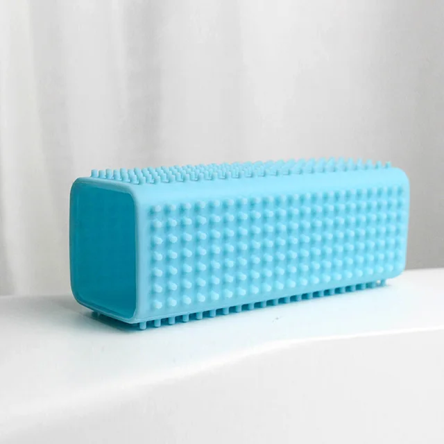 1PC Silicone Hollow Rubber Pet Dog Cat Hair Remover Cars Furniture Carpet Clothe Sofa Cleaner Brush Cat Massage Clean Hair Brush 3