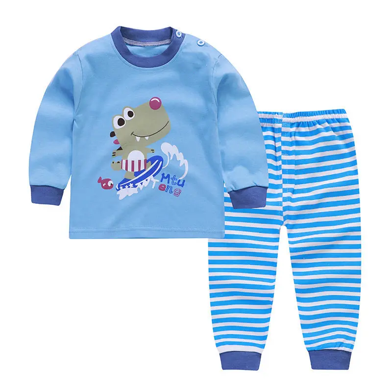 Clothing Sets classic New 100% Baby Kids Clothes for Boy and Girls Costume Shark Kid Children Clothing Homewear Cotton Long Sleeve Kids Clothing clothing set dye	 Clothing Sets