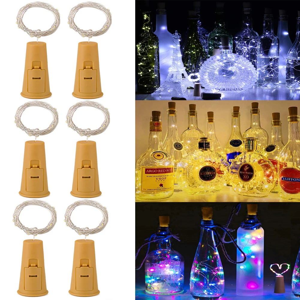 Wine Bottle Lights with Cork 5 Dimmable Modes with Timer 20 LED Bottle Cork Lights Battery Operated DIY LED Fairy String Light led string lights decorative lights string lights led fairy lights wine bottle lights