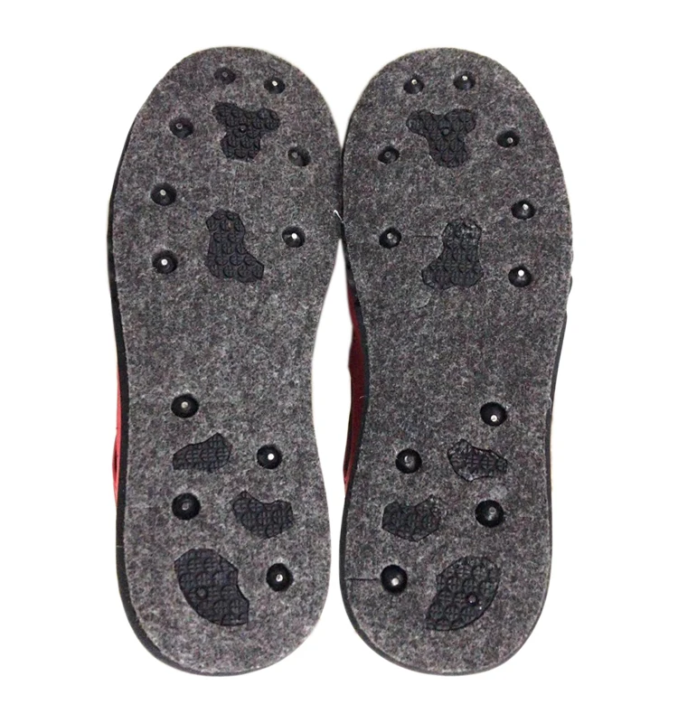 Fly Fishing Shoes Felt Sole With Nails Professional Self Locking Waders Upstream Boots Climbing Hiking Skid-proof Reef-climbing
