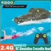 RC Crocodile Head Simulation Boat Remote Control Joke Alligator Decoy 2.4G Electric Toys Summer Water Game Spoof Toys for Boys 1