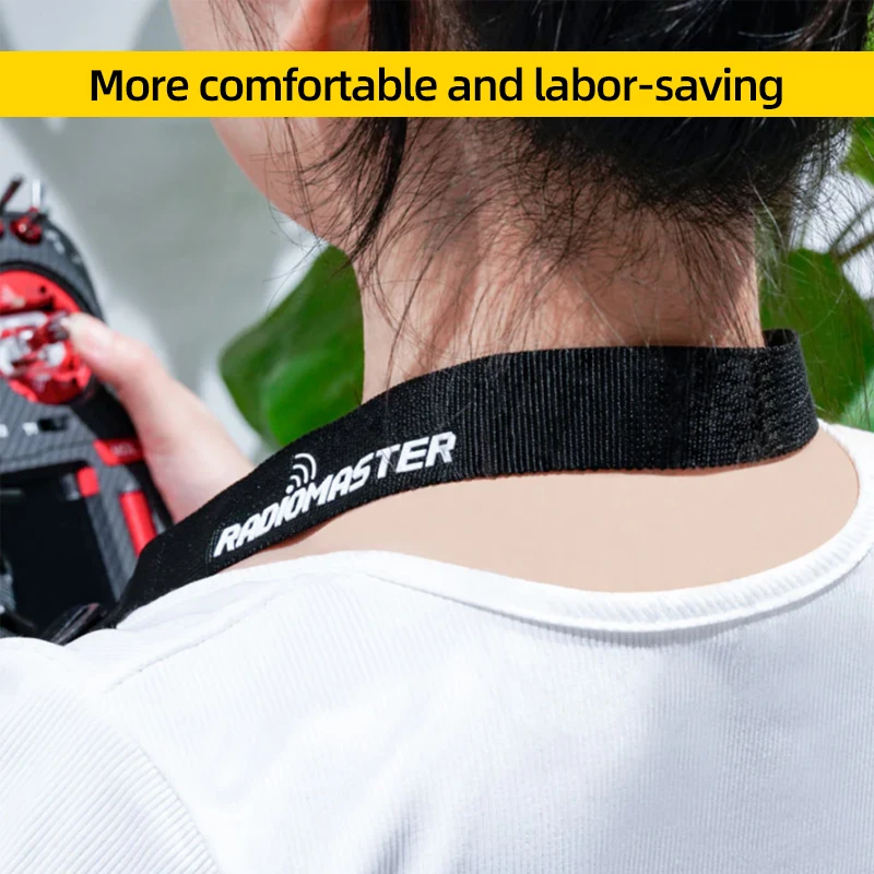 Ceinture de cou pour émetteur radio ELRS, détails de la couture et du clip de dégagement rapide, compatible Cruc16S et Cruc12.
