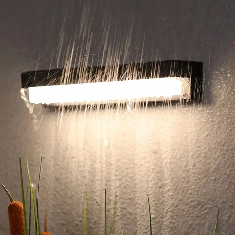 Solar LED Wall Light IP65 Waterproof Outdoor Wall Lamp with Motion Sensor Garden Balcony Decor Villa Door Number Indoor Lighting wall light led wall lamp motion sensor light