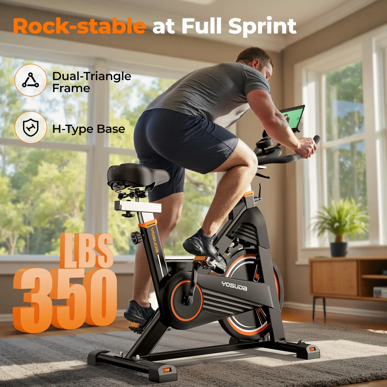YOSUDA PRO Magnetic Exercise Bike for Indoor Cycling - Image 2