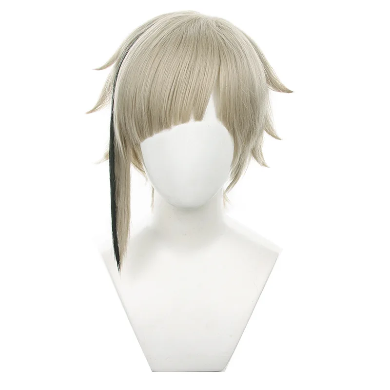 

Anime Bungo Stray Dogs Nakajima Atsushi Cosplay Wig 40cm Short Hair Heat Resistant Synthetic Halloween Party Accessories Props