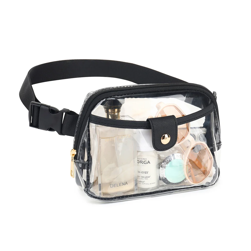 

Прозрачная поясная сумка, уличная спортивная сумка на пояс, утвержденная для стадиона, прозрачная нагрудная сумка для женщин и мужчин, водонепроницаемая прозрачная поясная сумка