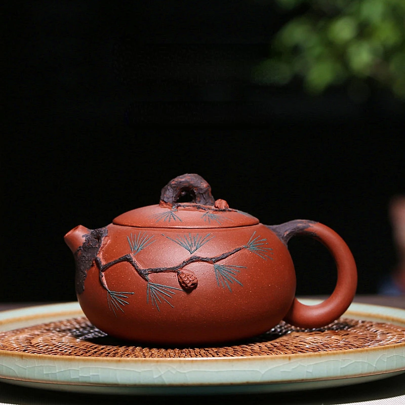 

Teapot Yixing Raw Ore Plain Cement Famous Purple Clay Pot Jinsong Xi Shi Pot