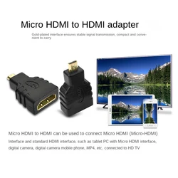 Enhanced Micro HDMI to HDMI Female Adapter for Versatile Connectivity (1pcs)