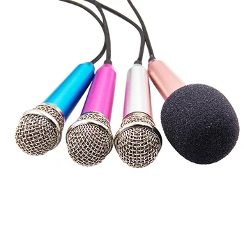 Alternative view of Micrófono estéreo portátil de 3,5mm, minimicrófono de Karaoke KTV para teléfono móvil, portátil, PC, escritorio…