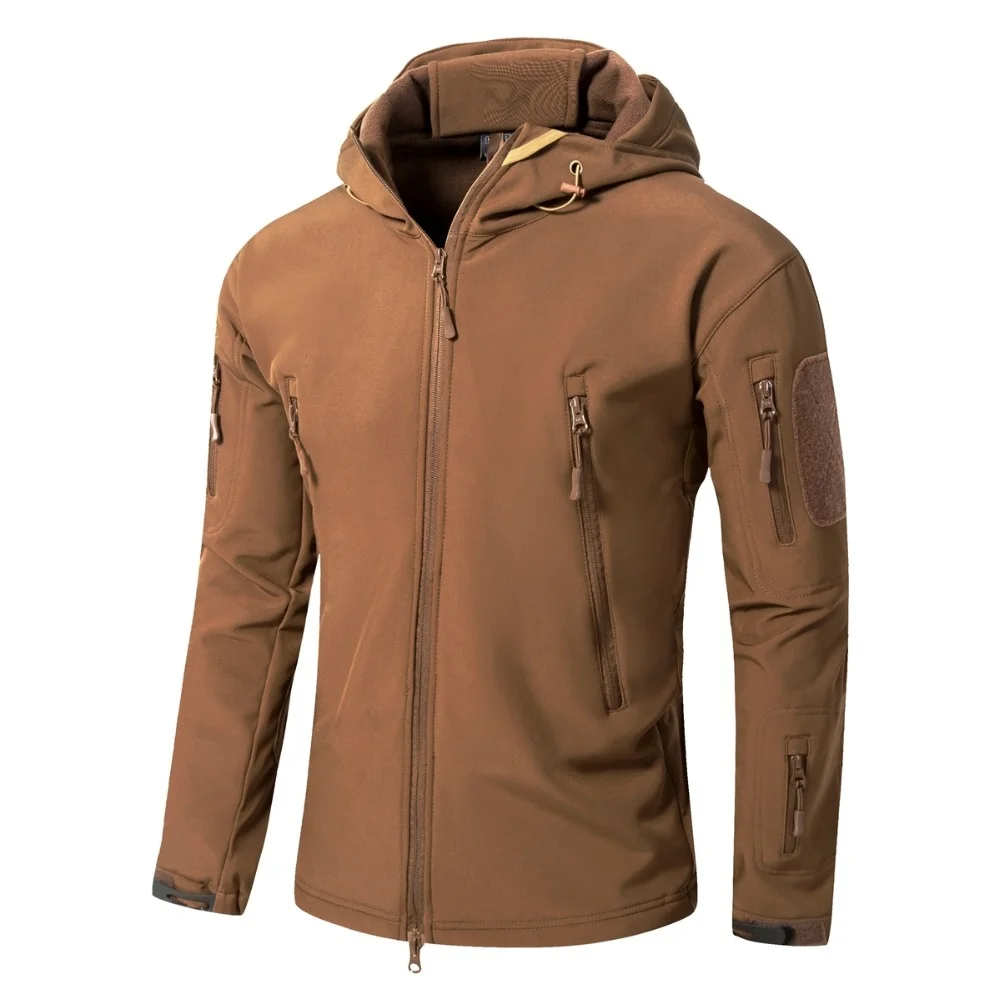 Men's Tactical Jacket Soft Shell Winter Military Outdoor Coat_voghion.com