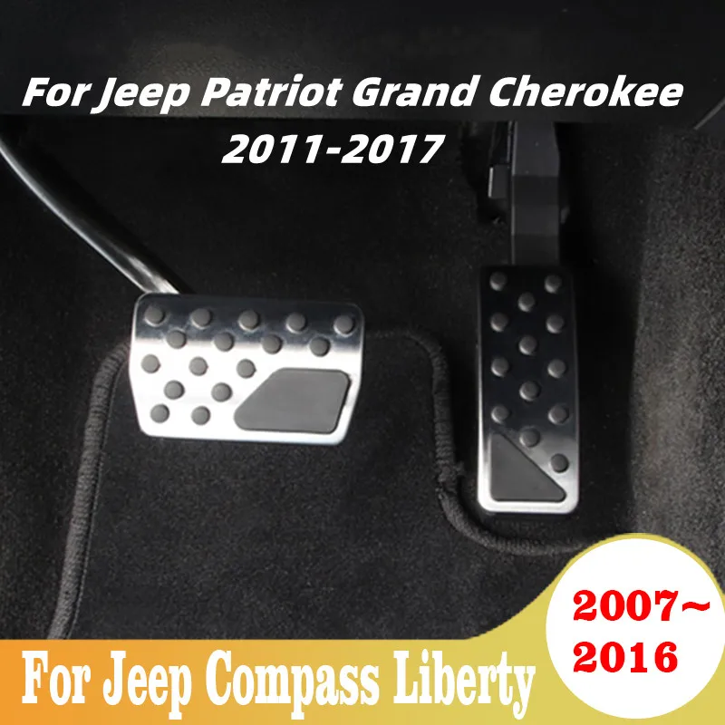 

Car Styling Accelerator Brake Non-Slip Pedal Pad For Jeep Compass Liberty 2007-2016 Patriot Grand Cherokee 2011-2017 Accessories