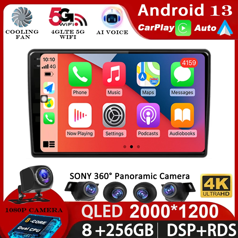 

Автомагнитола Carplay для Citroen Berlingo 2 B9 2008-2019, Android 13, мультимедийный видеоплеер, GPS-навигация, 2Din, 2 Din, 4G