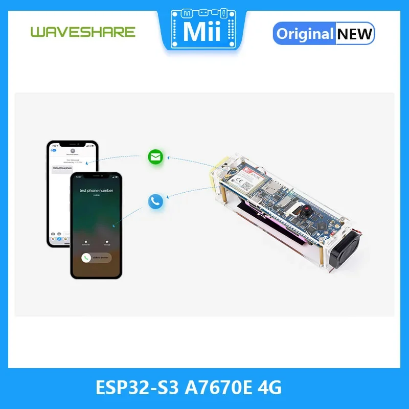 Waveshare ESP32-S3 A7670E 4G  , LTE Cat-1, 2G, WiFi, , ȭ ȭ, SMS, GNSS Ŵ 