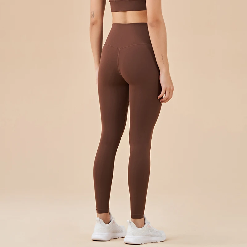 SOISOU Nylon Winter Warm Leggings Yoga Gym Women's Pants Invisible Waist Pocket Soft Elastic High Waist Sexy