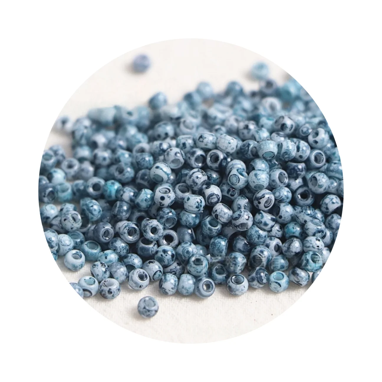 4mm 빈티지 피카소 유리 쌀 구슬 수제 DIY 구슬 팔찌, 목걸이, 반지, 액세서리 재료 130개